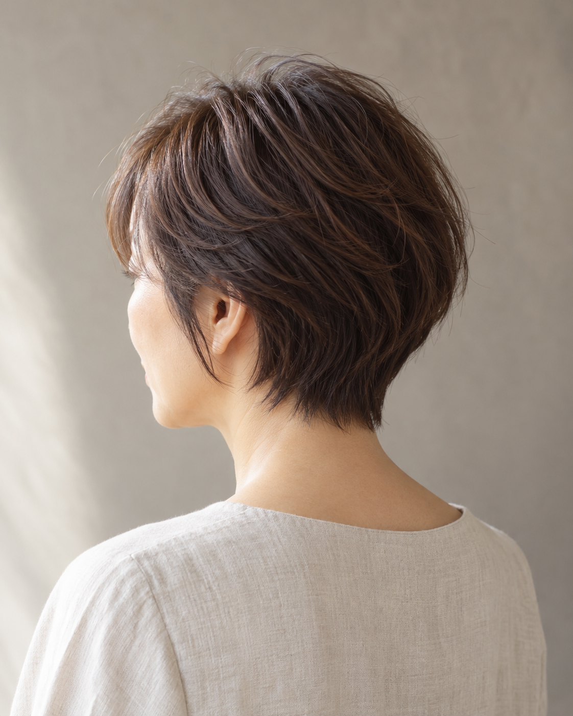 AI生成の参考画像：軽やかなショートヘア